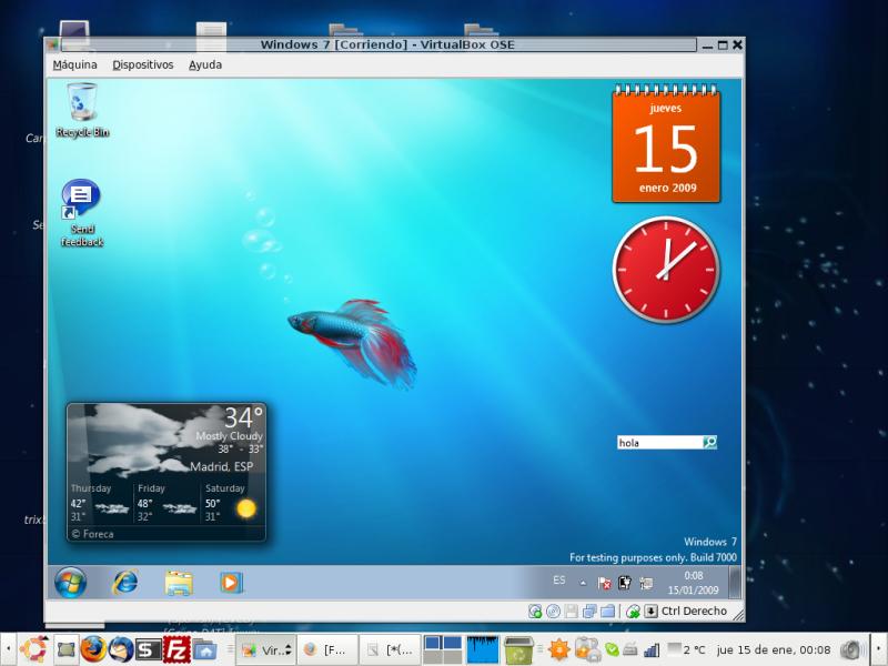 virtualbox windows 7