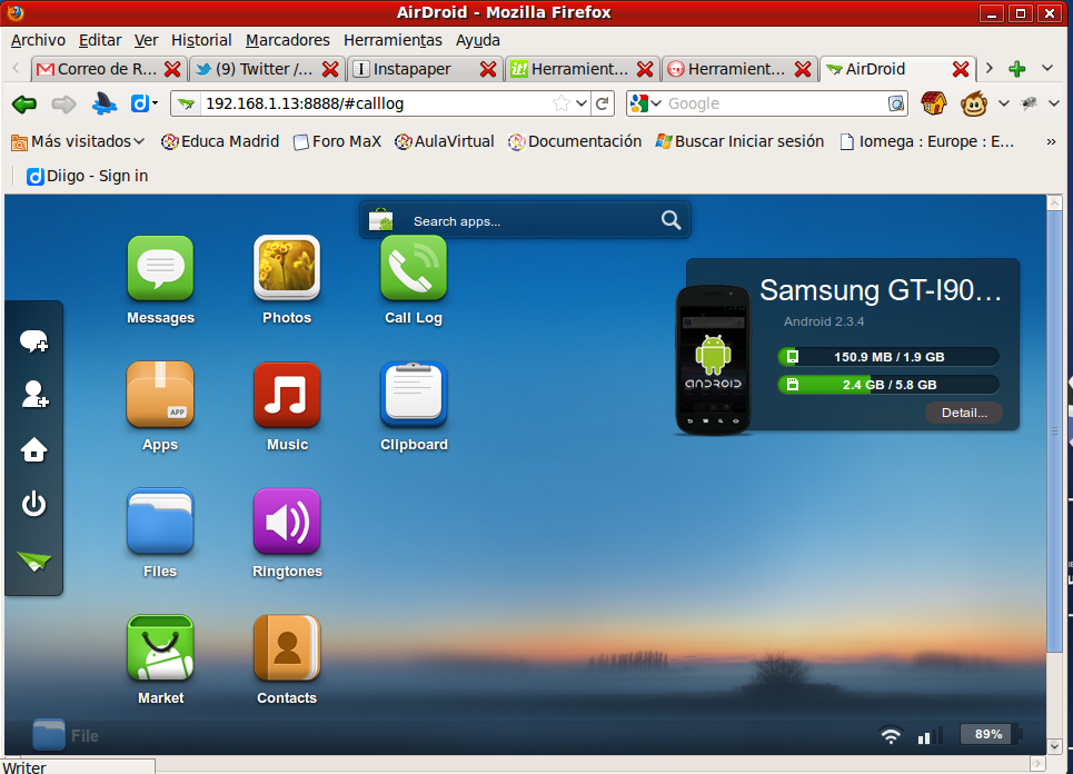 Controla tu Android desde Ubuntu con AirDroid